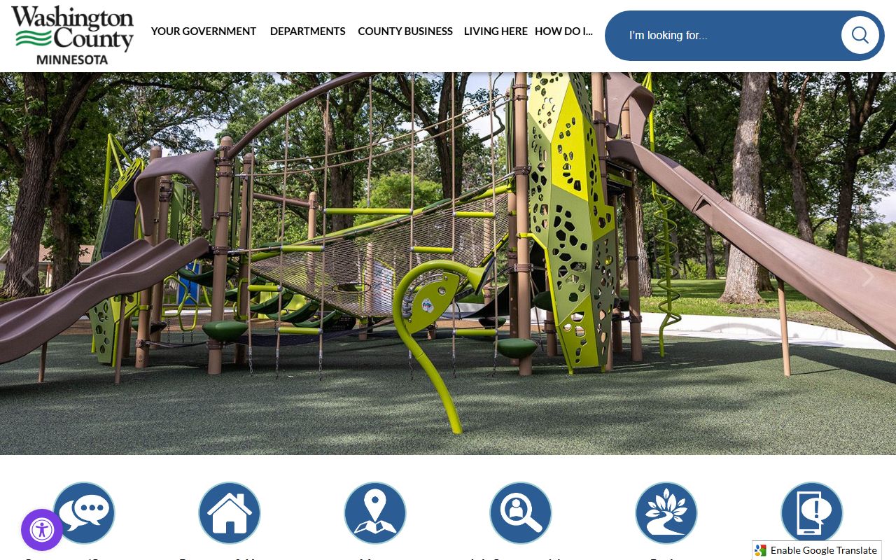Washington County official website and county department gateway